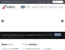 Tablet Screenshot of elitesistemas.com.br